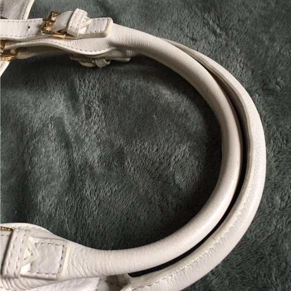 Tory Burch Ivory White Woman's Leather Shoulder Bag Handbag - Picture 8 of 15